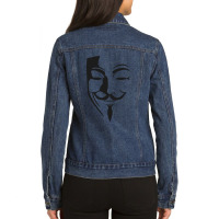 Anonymous Ladies Denim Jacket | Artistshot