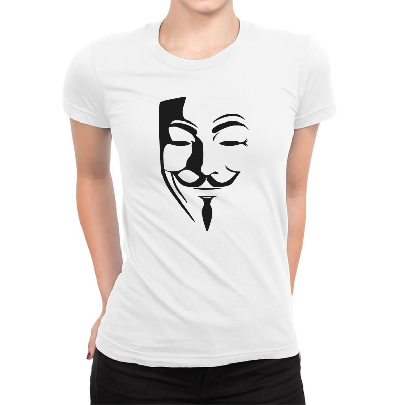 Anonymous Ladies Fitted T-shirt | Artistshot