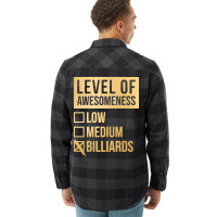 Funny Level Of Awesomeness Low Medium Gift Billiar Flannel Shirt | Artistshot