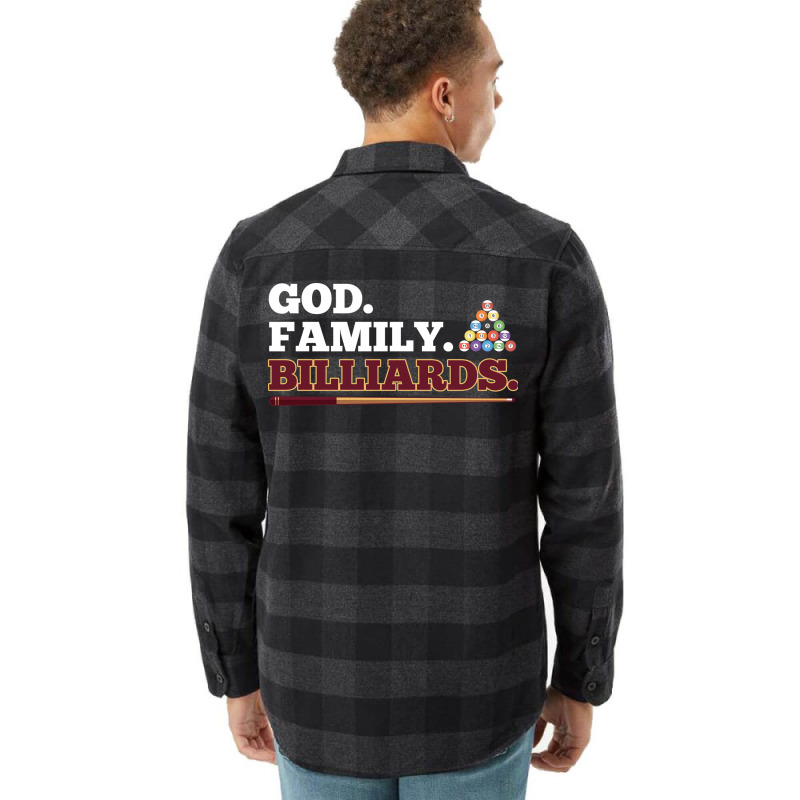 God Family Billiards Pool Player Design Flannel Shirt | Artistshot