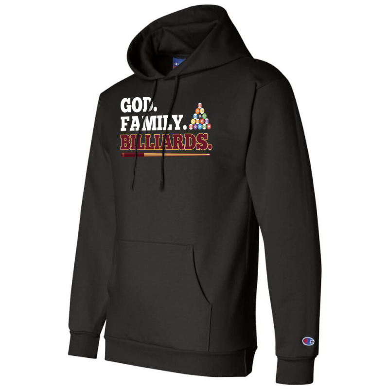 God Family Billiards Pool Player Design Champion Hoodie | Artistshot