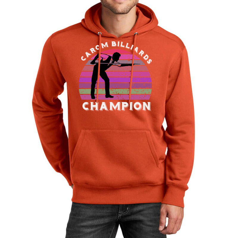 Om Billiards Champion Retro Sunset Unisex Hoodie | Artistshot