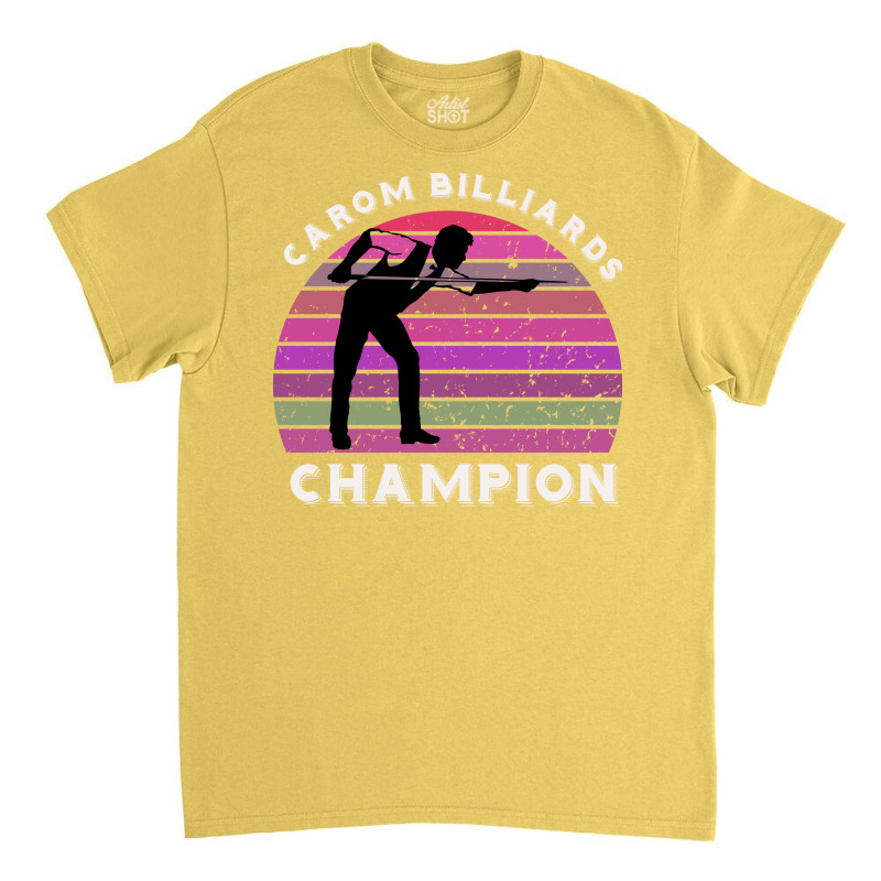 Om Billiards Champion Retro Sunset Classic T-shirt | Artistshot