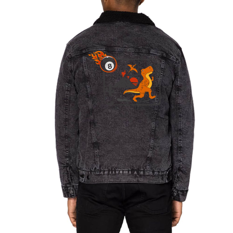 Dinosaur Pool Unisex Sherpa-lined Denim Jacket | Artistshot