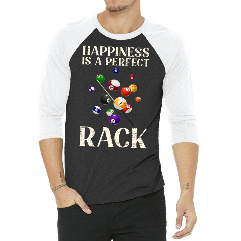 Happiness Is A Perfect Rack Billiards 2 3/4 Sleeve Shirt | Artistshot