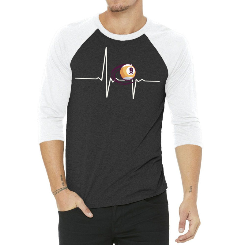 Billiard Billiard Ball Heartbeat 1 3/4 Sleeve Shirt | Artistshot