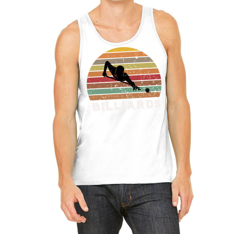 Billiards Retro Sunset Design Tank Top | Artistshot