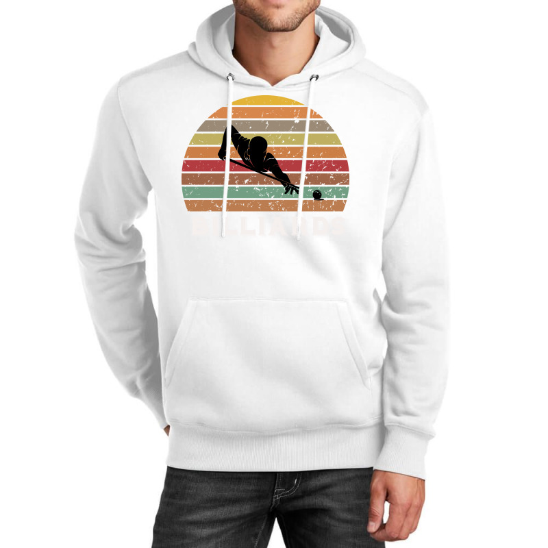 Billiards Retro Sunset Design Unisex Hoodie | Artistshot