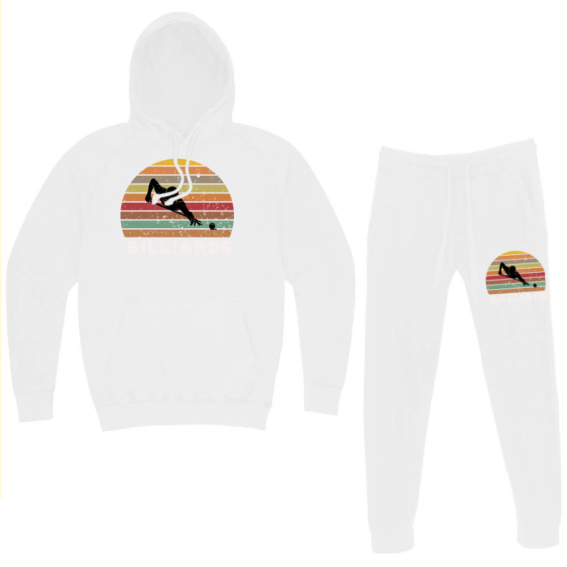 Billiards Retro Sunset Design Hoodie & Jogger Set | Artistshot