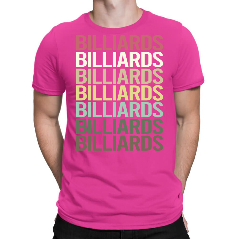 Colorful Text Billiards 1 T-shirt | Artistshot