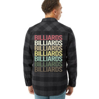 Colorful Text Billiards 1 Flannel Shirt | Artistshot