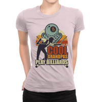 Cool Grandpas Play Billiards Retro Grandpa Gift Ladies Fitted T-shirt | Artistshot