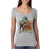 Cool Grandpas Play Billiards Retro Grandpa Gift Women's Triblend Scoop T-shirt | Artistshot