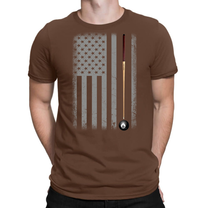 Billiard American Flag Eight Ball Stick T-shirt | Artistshot