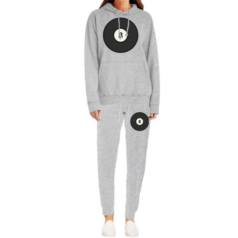 Black Eight 8 Ball Pool Illustration Hoodie & Jogger Set | Artistshot