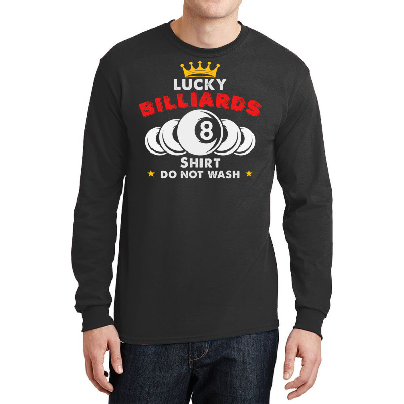 Pool Player Lucky Billiards Long Sleeve Shirts | Artistshot