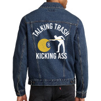 Funny Billiards Saying Design 7 Men Denim Jacket | Artistshot