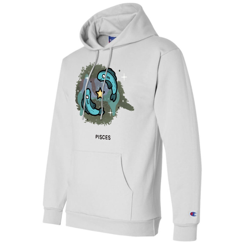 Pisces Champion Hoodie by MilaArt. | Artistshot