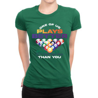 Funny Pool Billiard Player Billiard Ladies Fitted T-shirt | Artistshot