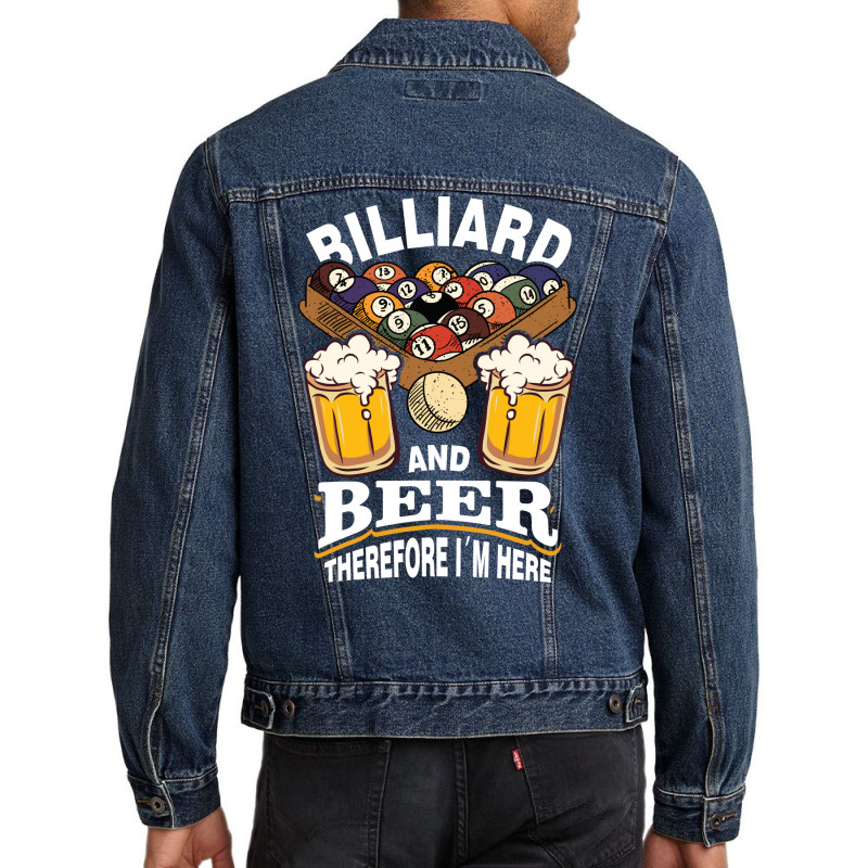 Billiard Pool Alcohol Beer Men Denim Jacket | Artistshot