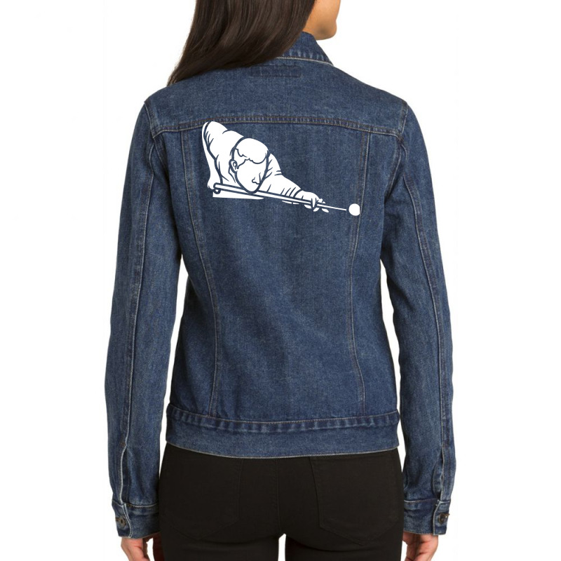 Billiards 16 Ladies Denim Jacket by kitikaleusx | Artistshot