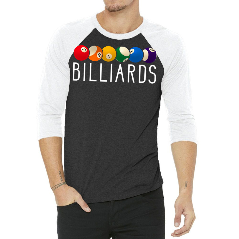 Billiards Balls Pool Player 3/4 Sleeve Shirt | Artistshot