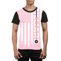 American Flag Billiard Stick Graphic T-shirt | Artistshot