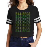 Green Text Billiards 1 Scorecard Crop Tee | Artistshot