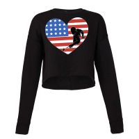 Billiards Usa Flag Heart Snooker Pool Cropped Sweater | Artistshot