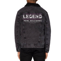 Pool Billiards Legend Unisex Sherpa-lined Denim Jacket | Artistshot