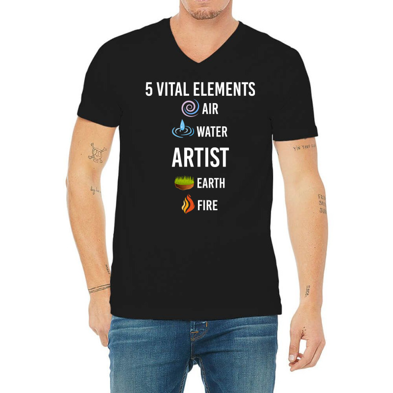 5 Elements Artist Stars V-Neck Tee by zydravidic2 | Artistshot