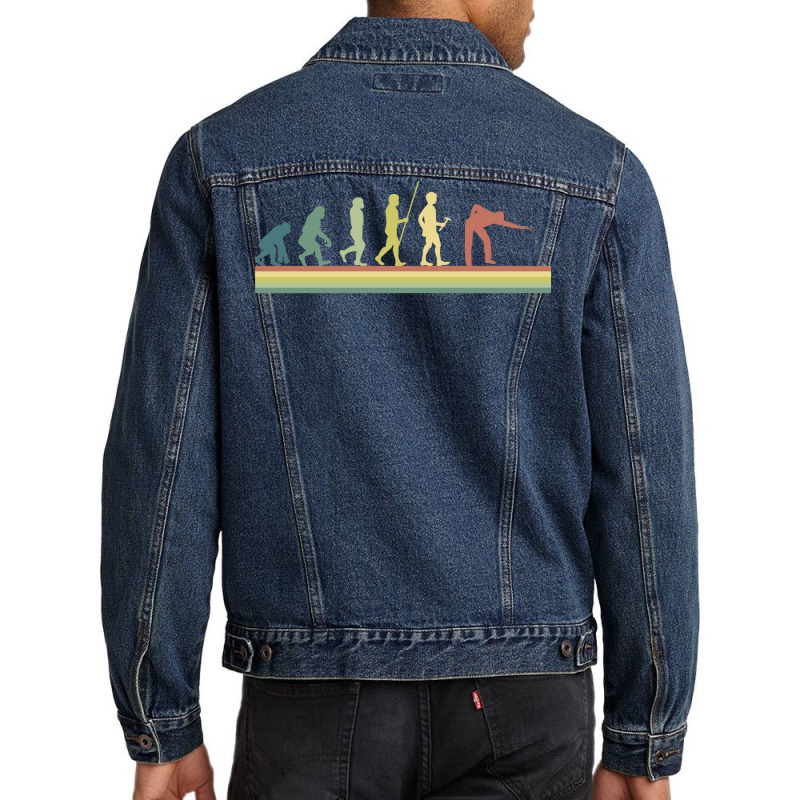 Retro Billiards Evolution Men Denim Jacket | Artistshot