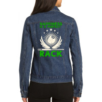 Happiness Is A Perfect Rack Billiards Ladies Denim Jacket | Artistshot