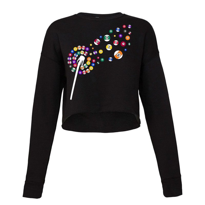 Snooker Dandelion Flower Pool Player Billiard Cropped Sweater by antidomaseban | Artistshot