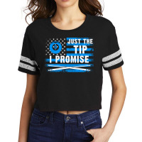 Just The Tip I Promise Funny Billiards American Fl Scorecard Crop Tee | Artistshot