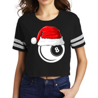 Xmas Santa Hat Christmas Billiards Scorecard Crop Tee | Artistshot