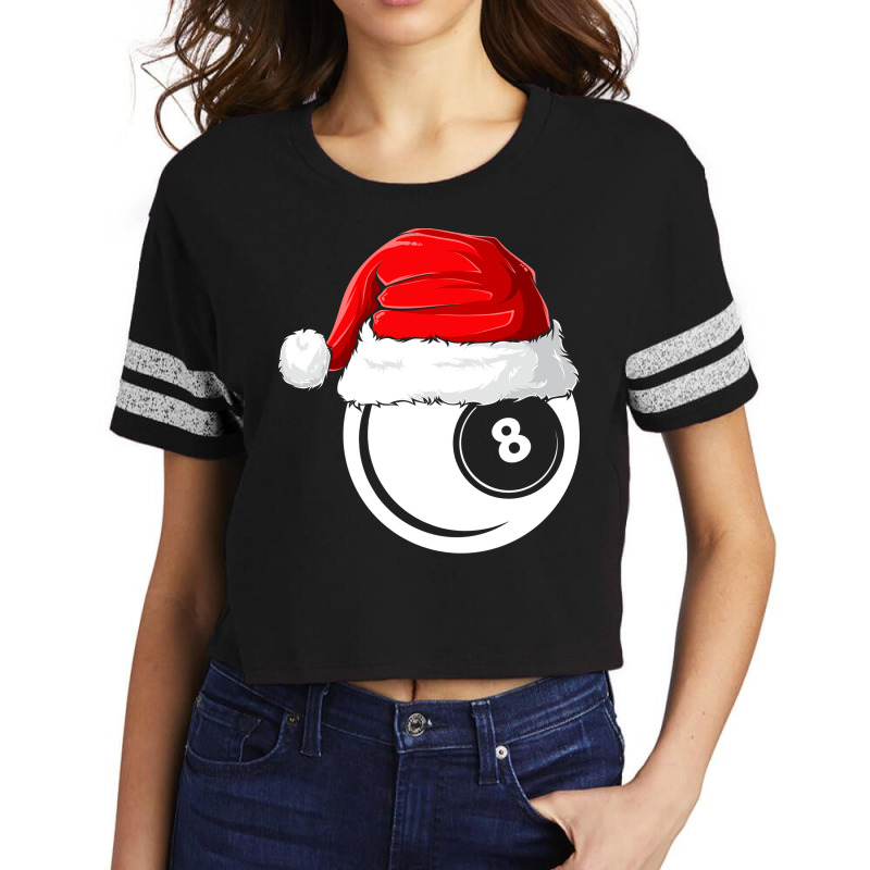 Xmas Santa Hat Christmas Billiards Scorecard Crop Tee by kitikaleusx | Artistshot