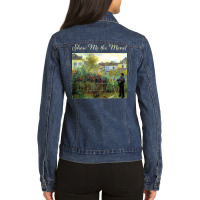 Art Show Me The Monet Love Ladies Denim Jacket | Artistshot