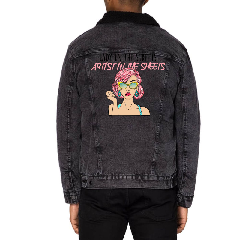 Lady In The Streets Nostalgia Unisex Sherpa-lined Denim Jacket | Artistshot