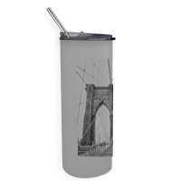 Brooklyn Bridge Skinny Tumbler | Artistshot