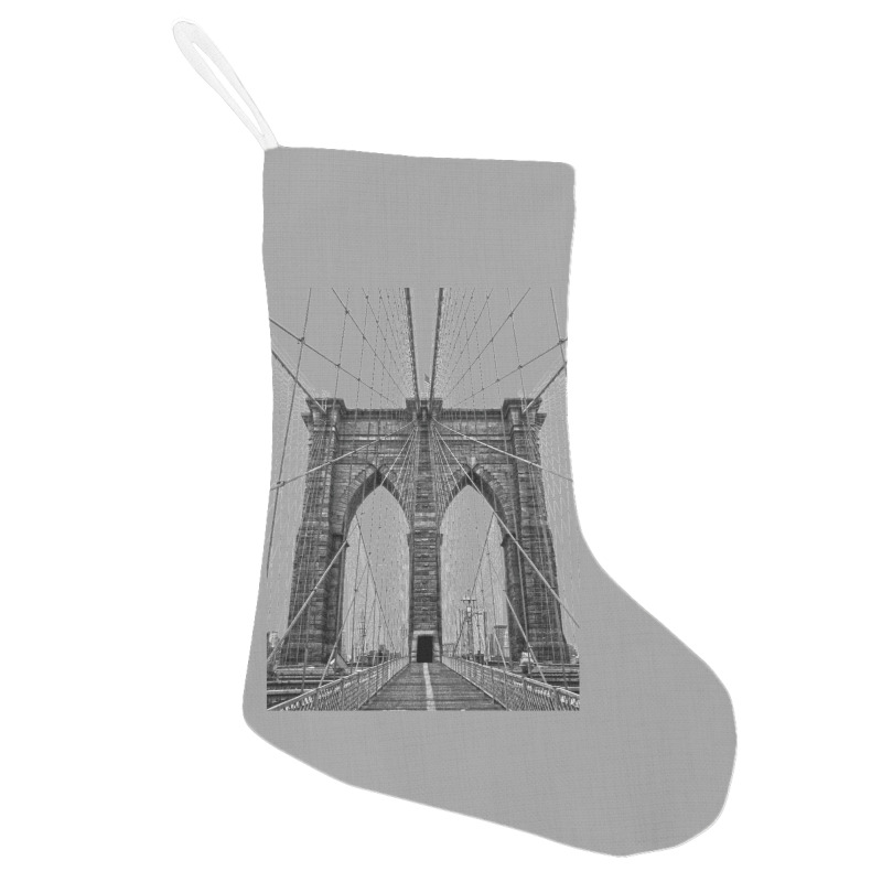 Brooklyn Bridge Holiday Stocking | Artistshot