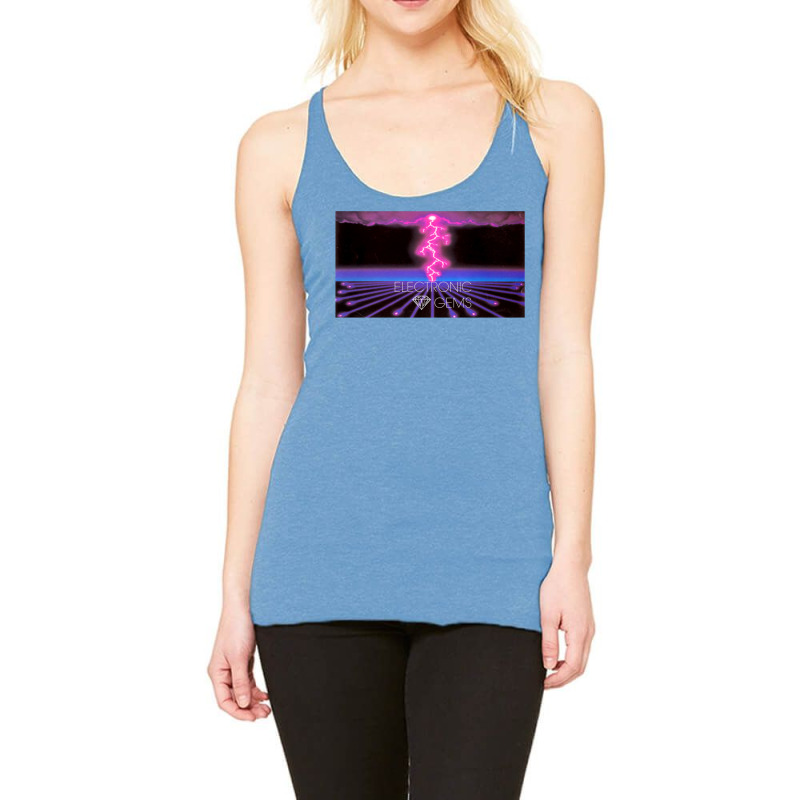 Electronic Gems   Circuit Thunderstorm (雷雨) Racerback Tank by mamaserashama | Artistshot