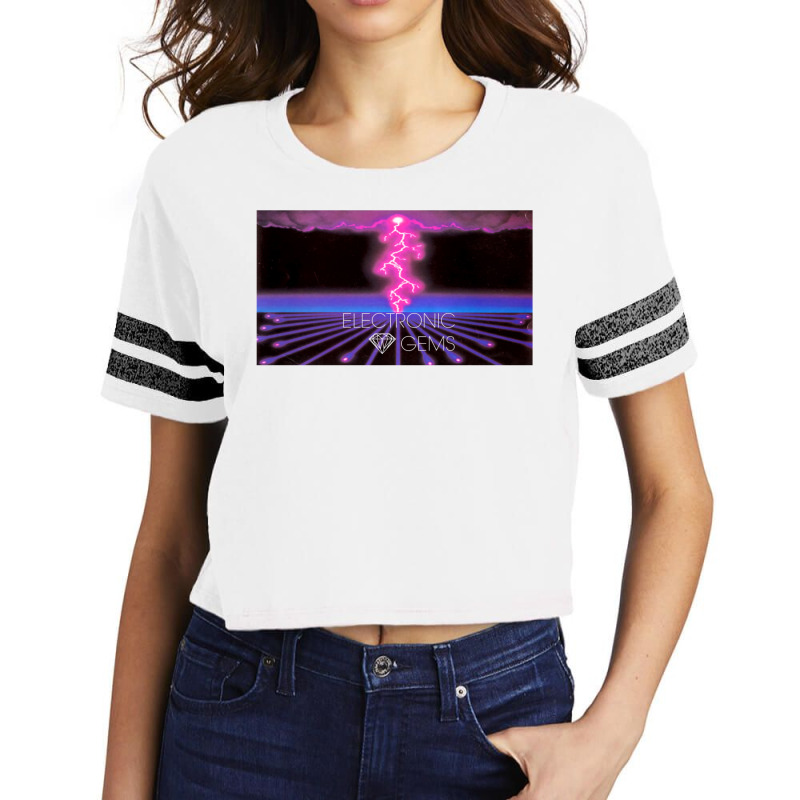 Electronic Gems   Circuit Thunderstorm (雷雨) Scorecard Crop Tee by mamaserashama | Artistshot