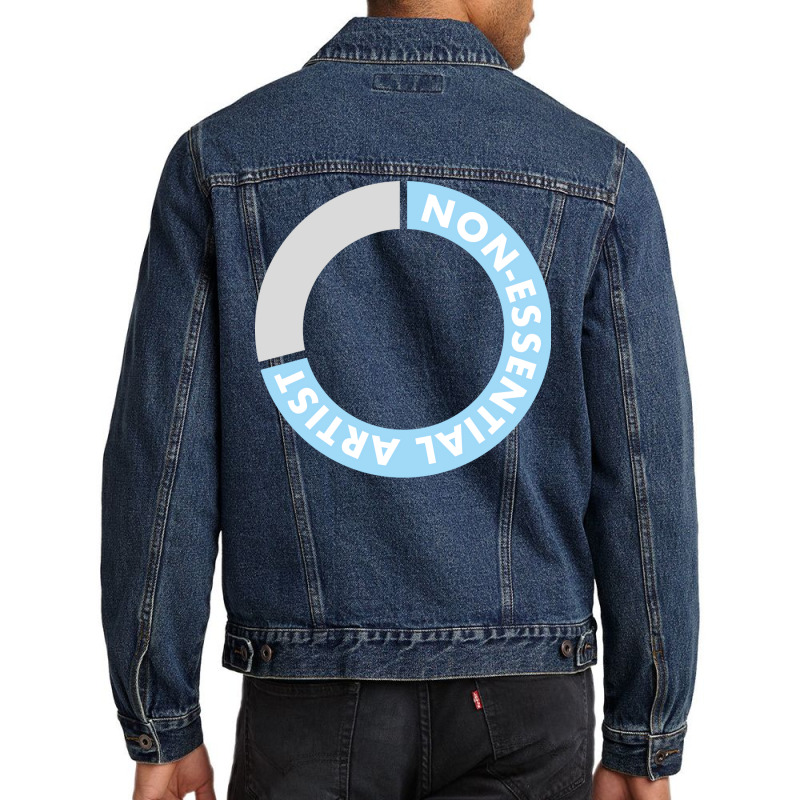 Non Artist Blue Men Denim Jacket by zydravidic2 | Artistshot