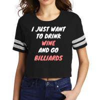 Wine And Billiards Scorecard Crop Tee | Artistshot