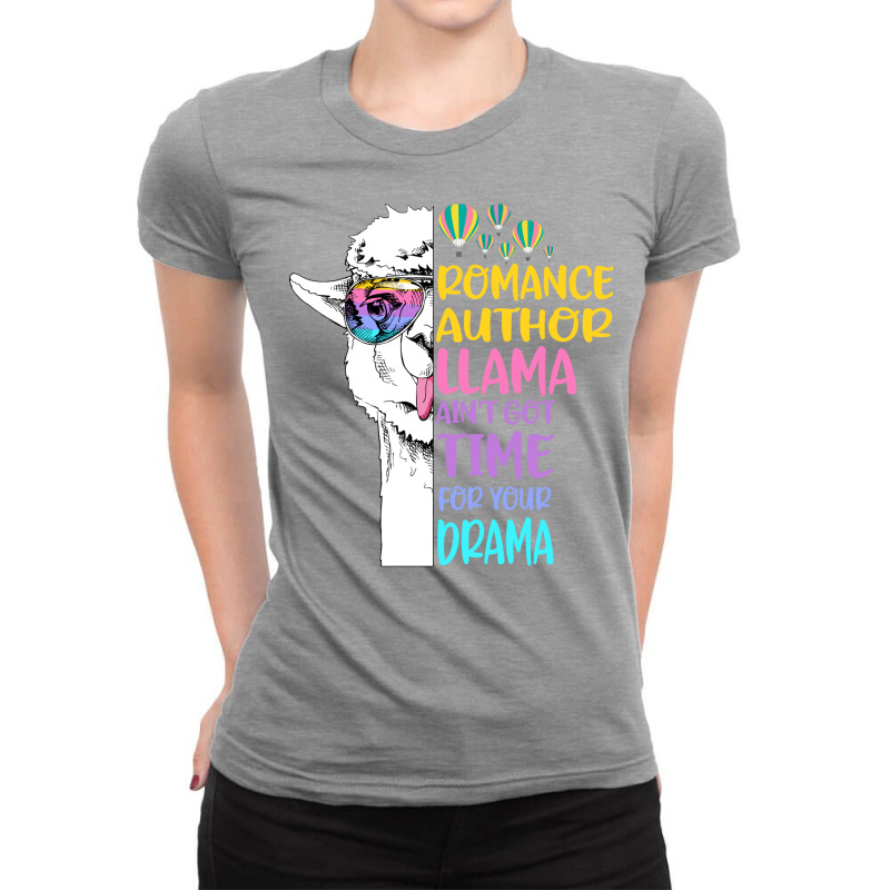 Romance Author Llama 80s Ladies Fitted T-Shirt by hablifruncae | Artistshot