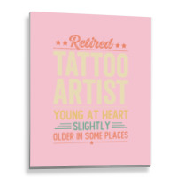 Retired Tattoo Artist Aesthetic Metal Print Vertical | Artistshot