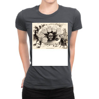 Modern Artist Palette With Skull Allegorical Drawi Ladies Fitted T-shirt | Artistshot