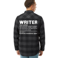 Writer Definition Design Author Columnist Novelist Flannel Shirt | Artistshot