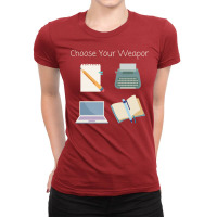 Choose Your Writing Weapon Stars Ladies Fitted T-shirt | Artistshot